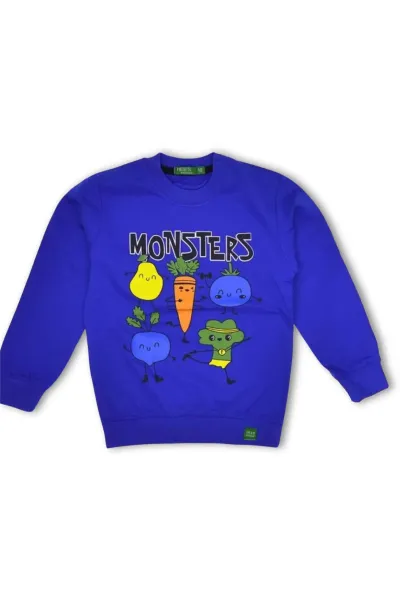 Erkek Çocuk 2 İp Sebze Temalı Sweatshirt
