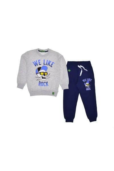 Erkek Çocuk Rock Temalı Mevsimlik Eşofman Takım